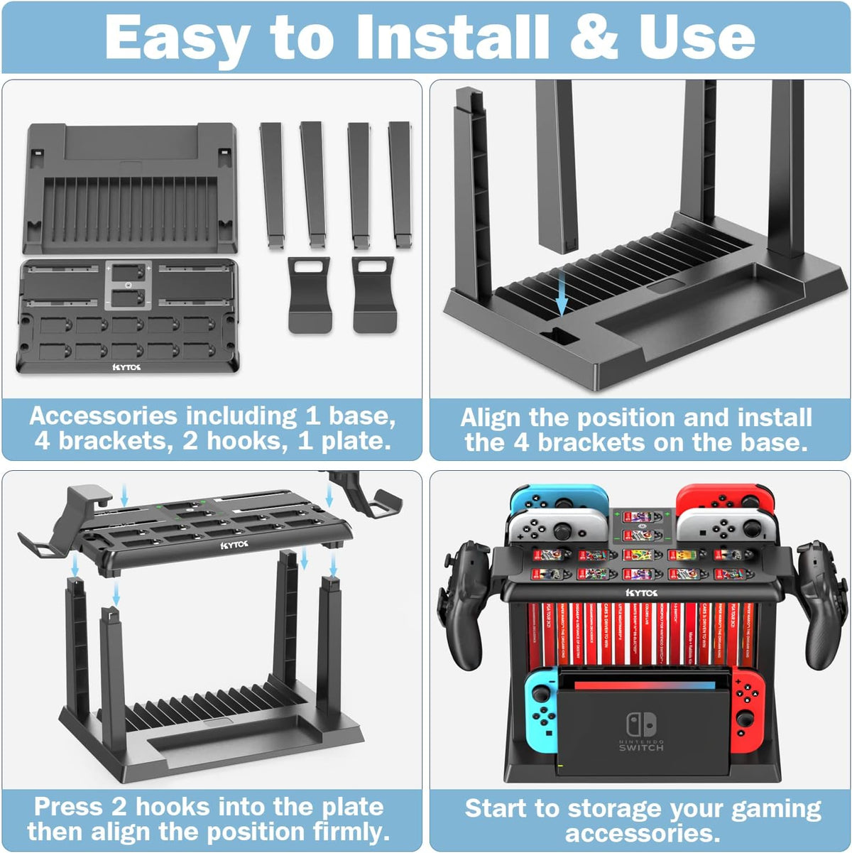 Soporte vertical para debajo del escritorio de PS5 para PS5\/PS5 Sl...