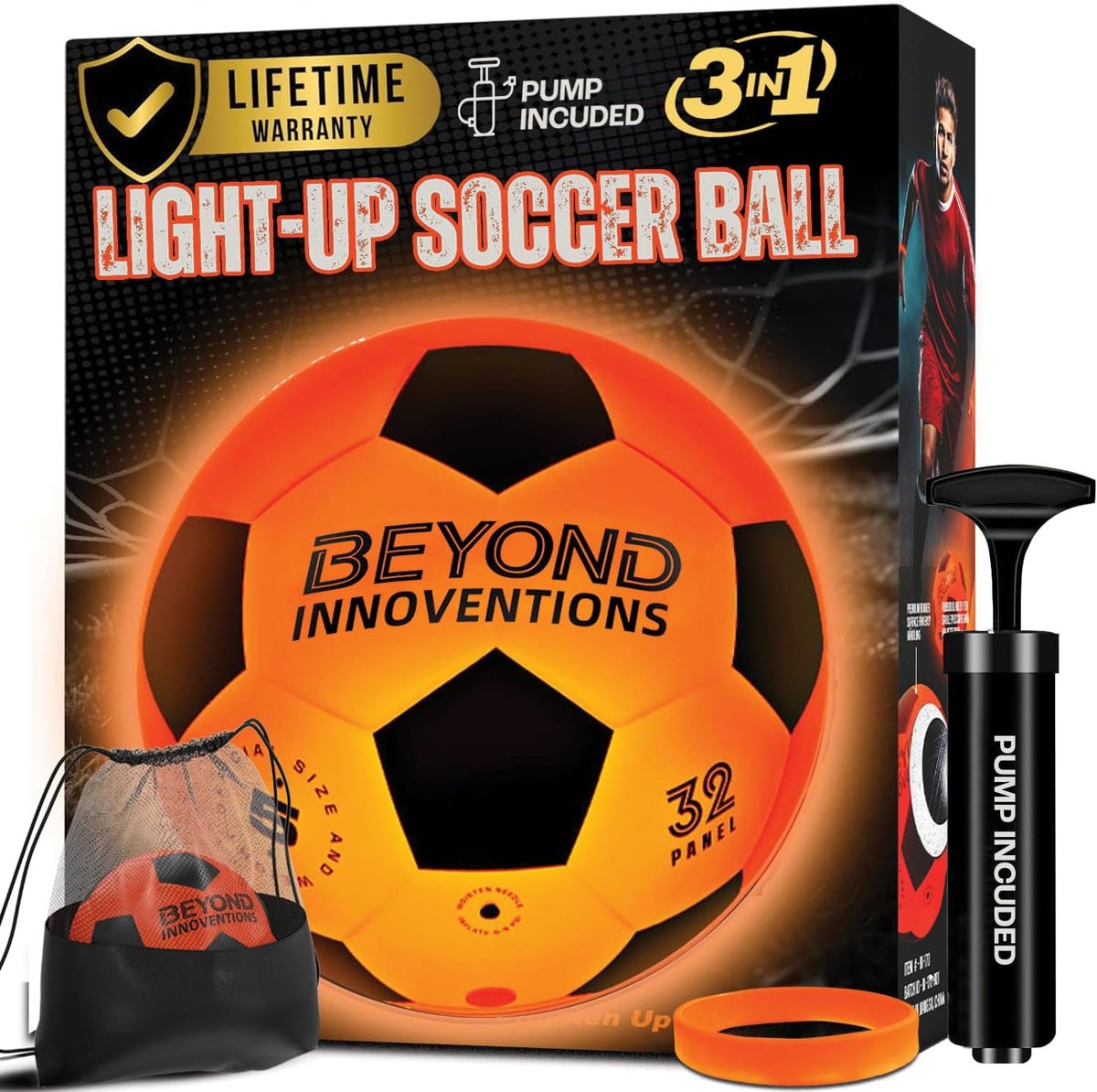 Balón de fútbol iluminado, regalos de fútbol para niños y niñas de...