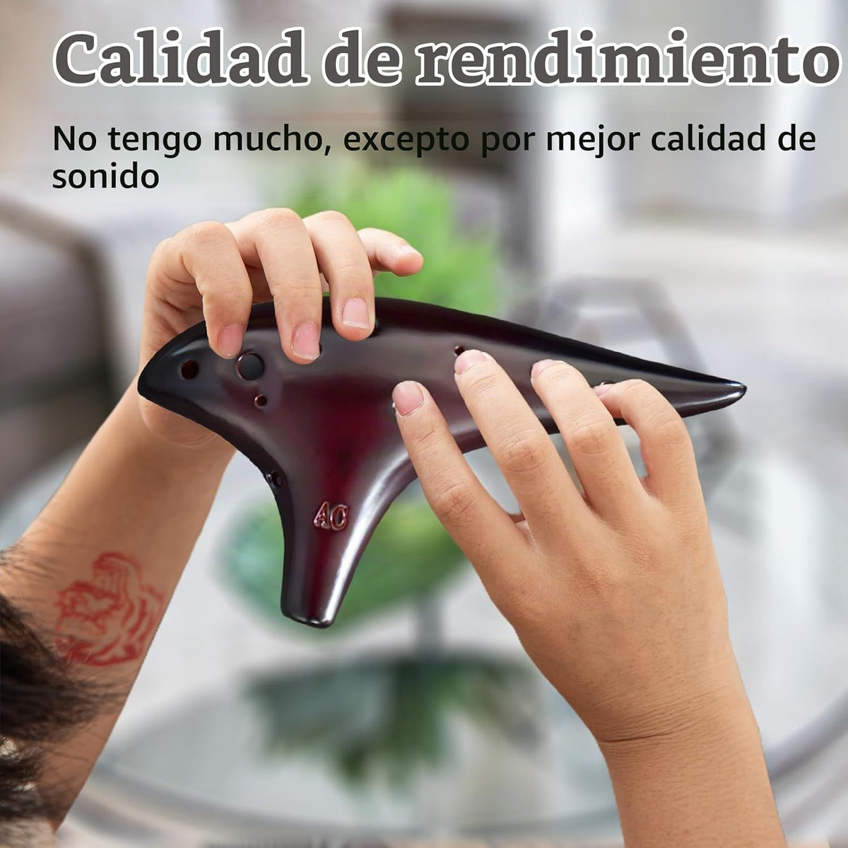 Ocarina \u201COcean Notes\u201D de 12 agujeros, forma de batata, he...