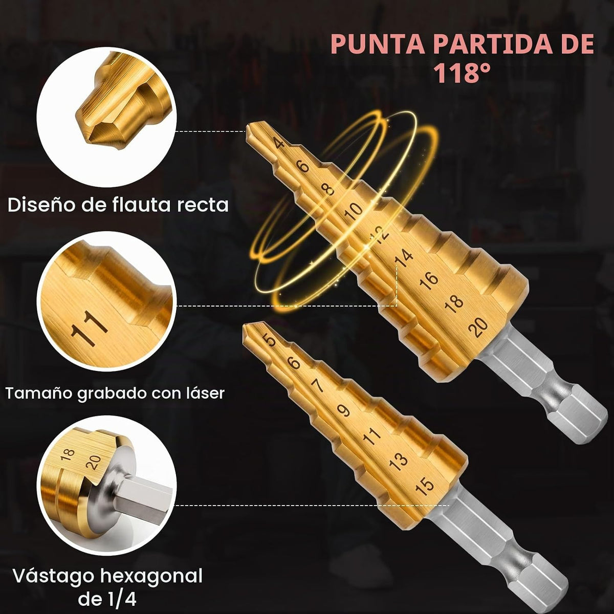 WOBANK Herramienta de tuerca de remache, kit de herramientas de rem...
