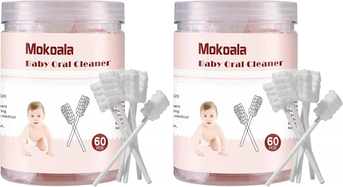 Mokoala Limpiador de lengua para bebés, cepillo de dientes para beb...