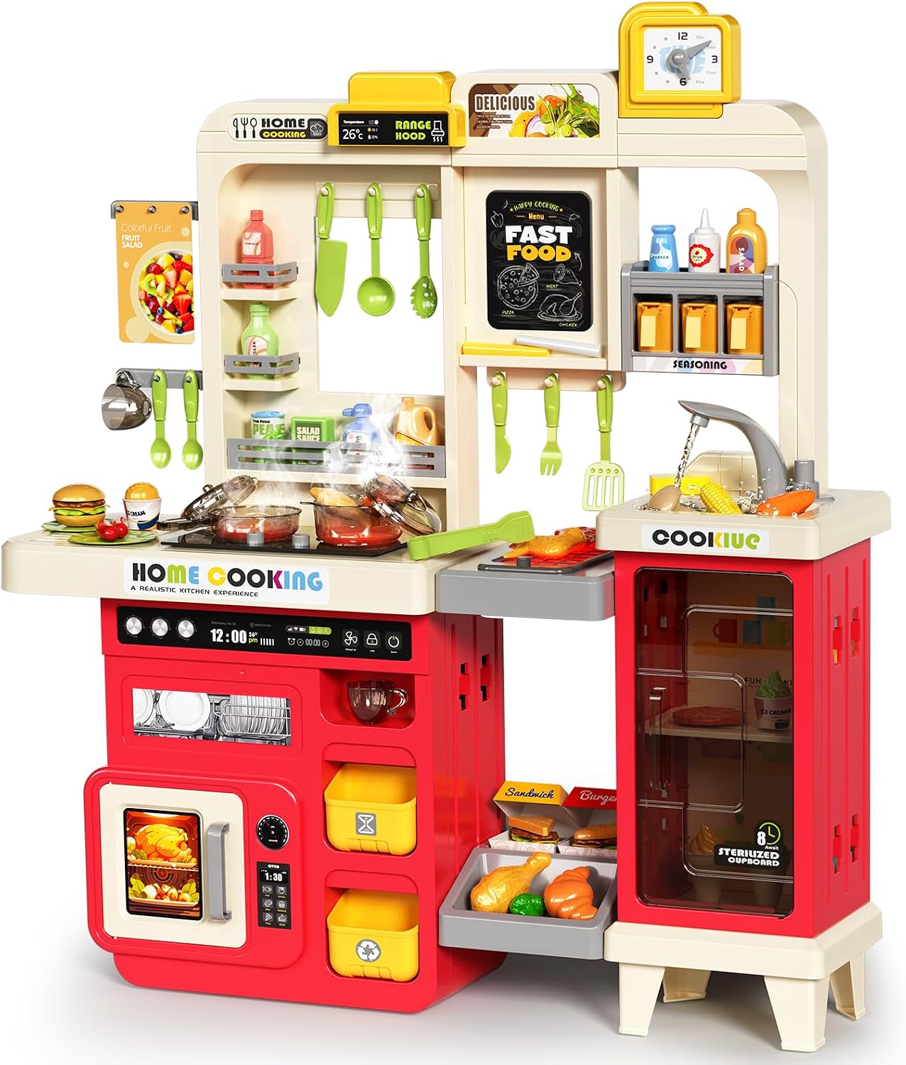 Pupu Pig Play Kitchen, Juguetes para niños, Juego de cocina para ni...