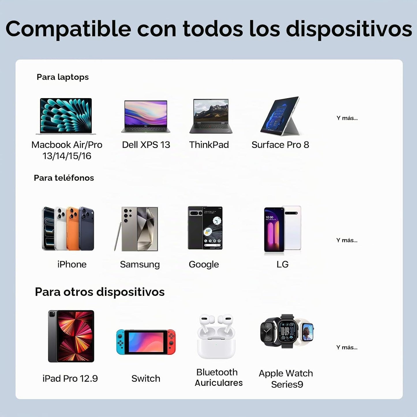 JUOVI Cargador portátil del ordenador portátil del banco 90W 20000m...