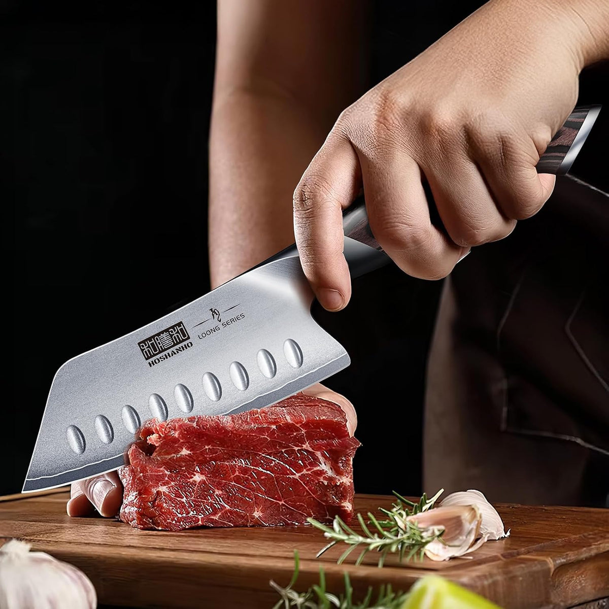 HOSHANHO Cuchillo de chef japonés de 5 pulgadas, cuchillo de cocina...