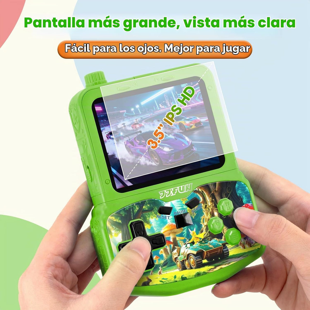 Consola de juegos de mano retro para niños, 220 juegos clásicos int...