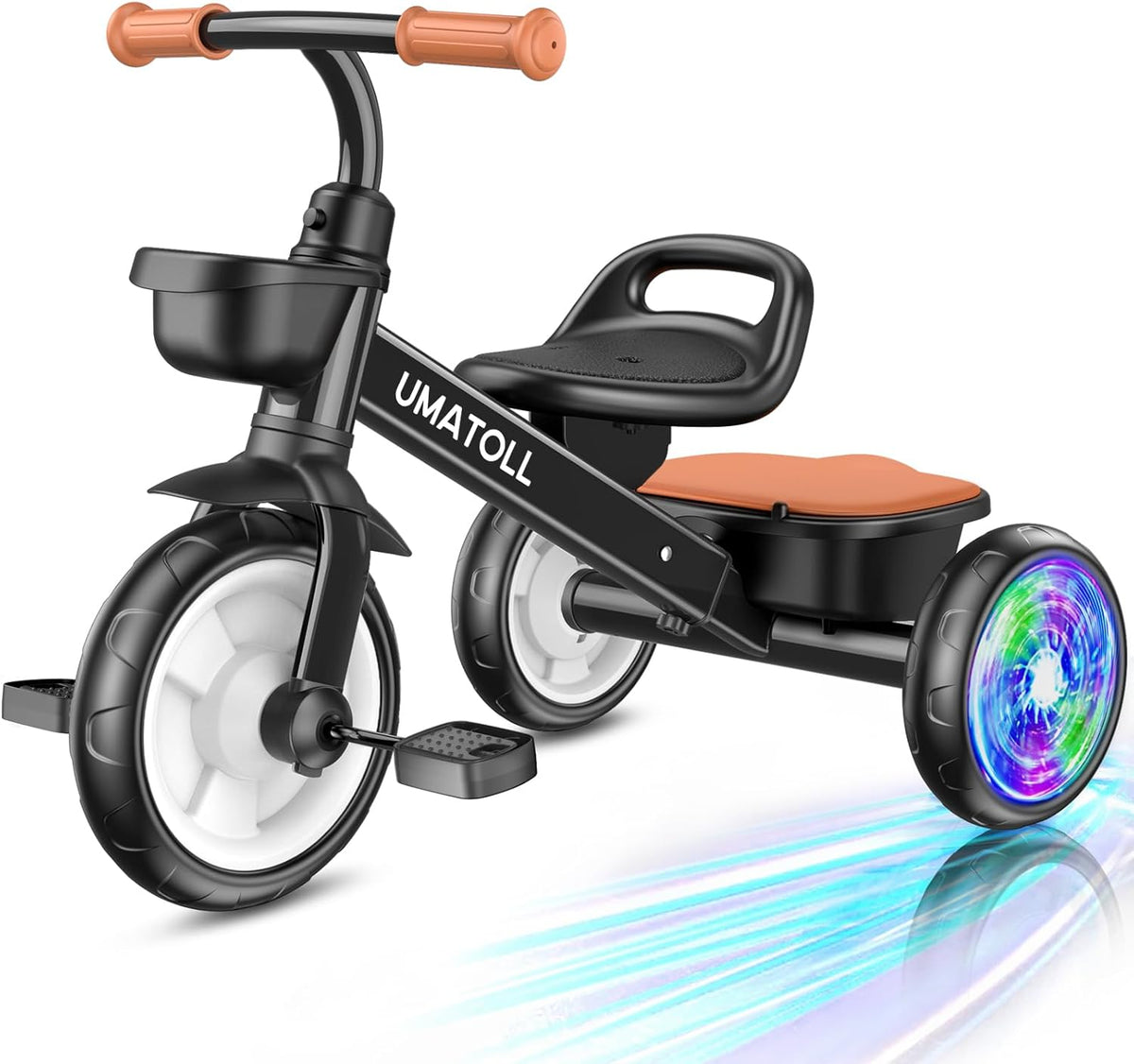 Umatoll - Triciclo para niños pequeños de 2 a 5 años, bicicleta aju...