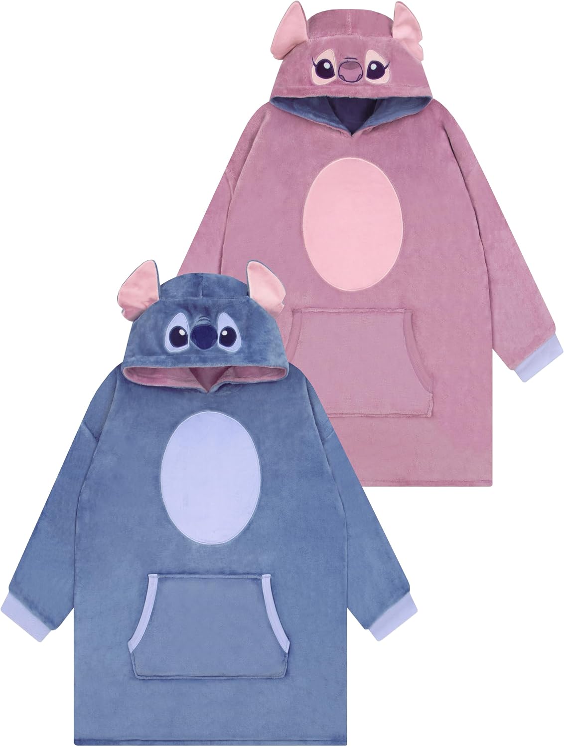 Disney Lilo And Stitch - Manta reversible con capucha para niñas, d...