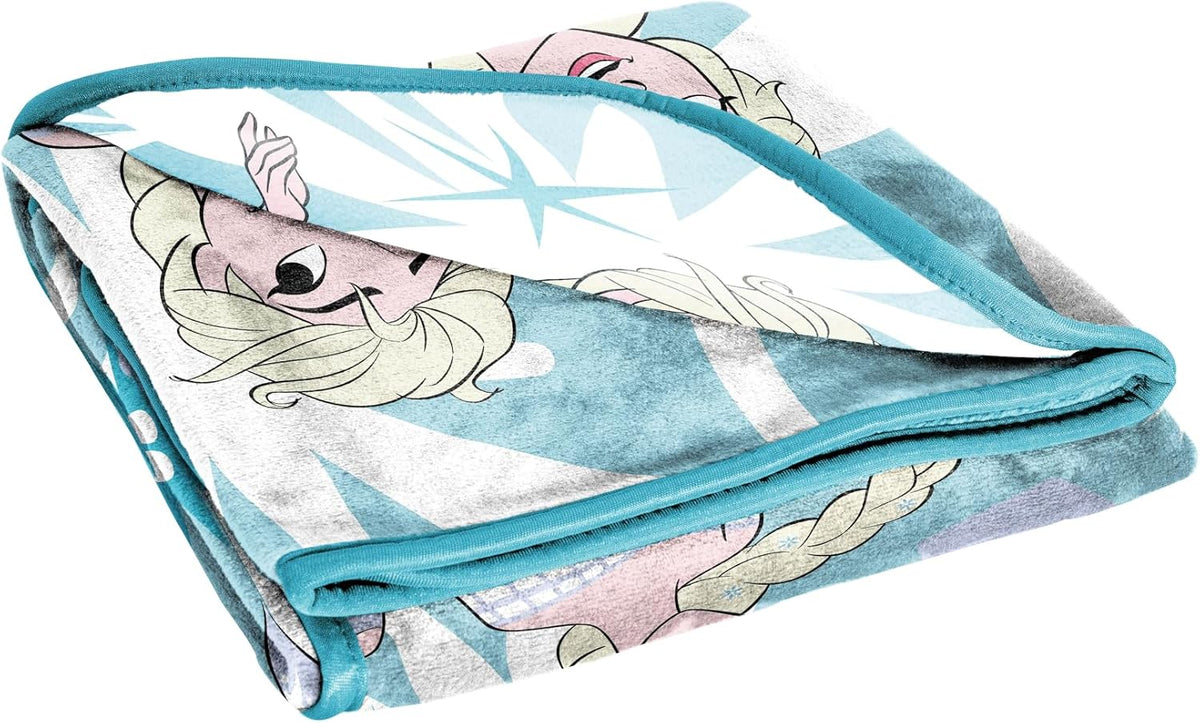 Manta de forro polar de Frozen de Disney para niños, Elsa &amp; Ann...