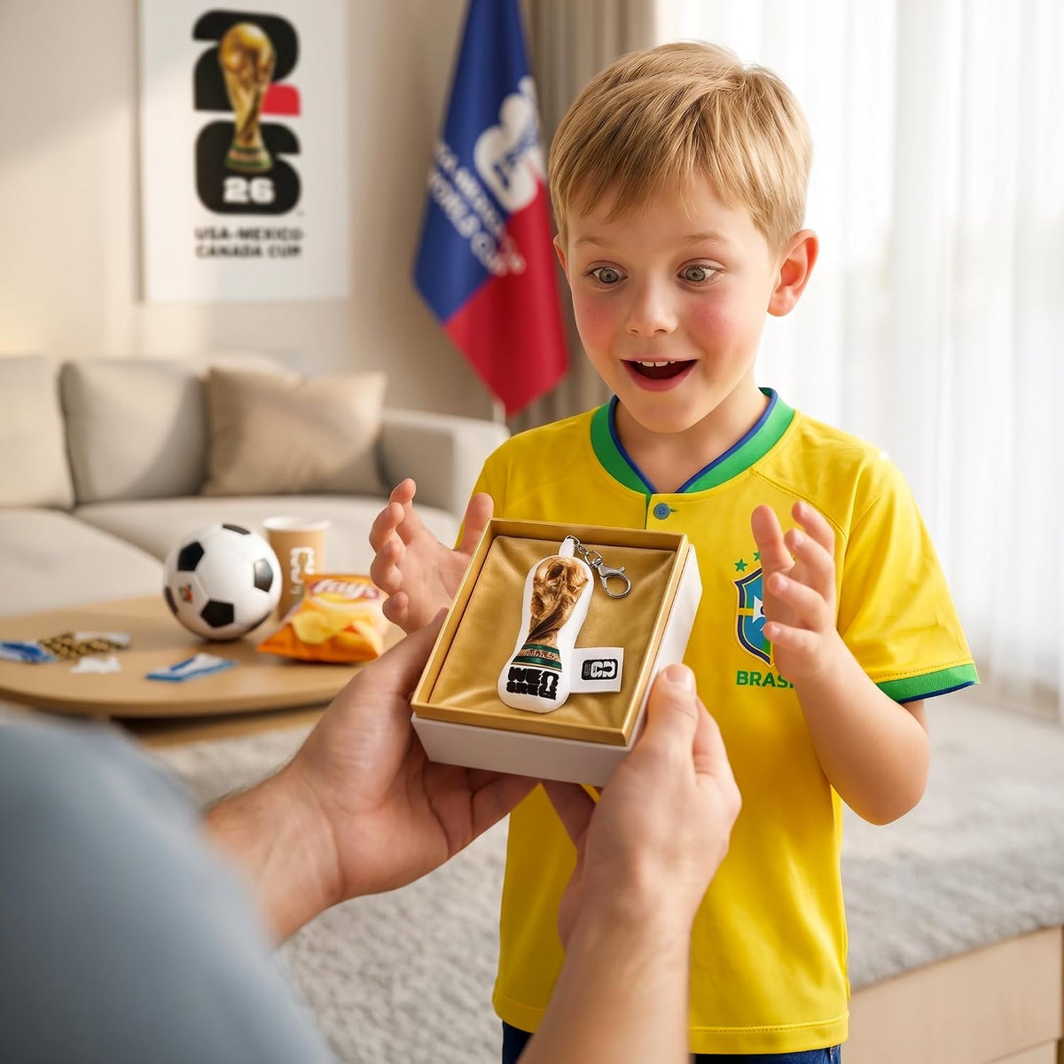 MESUCA Dije de mochila de trofeo de la Copa Mundial de la FIFA 2026...
