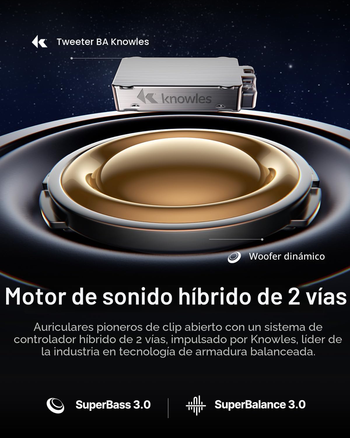 Baseus Inspire XC1 - Auriculares abiertos con clip, sonido de Bose,...