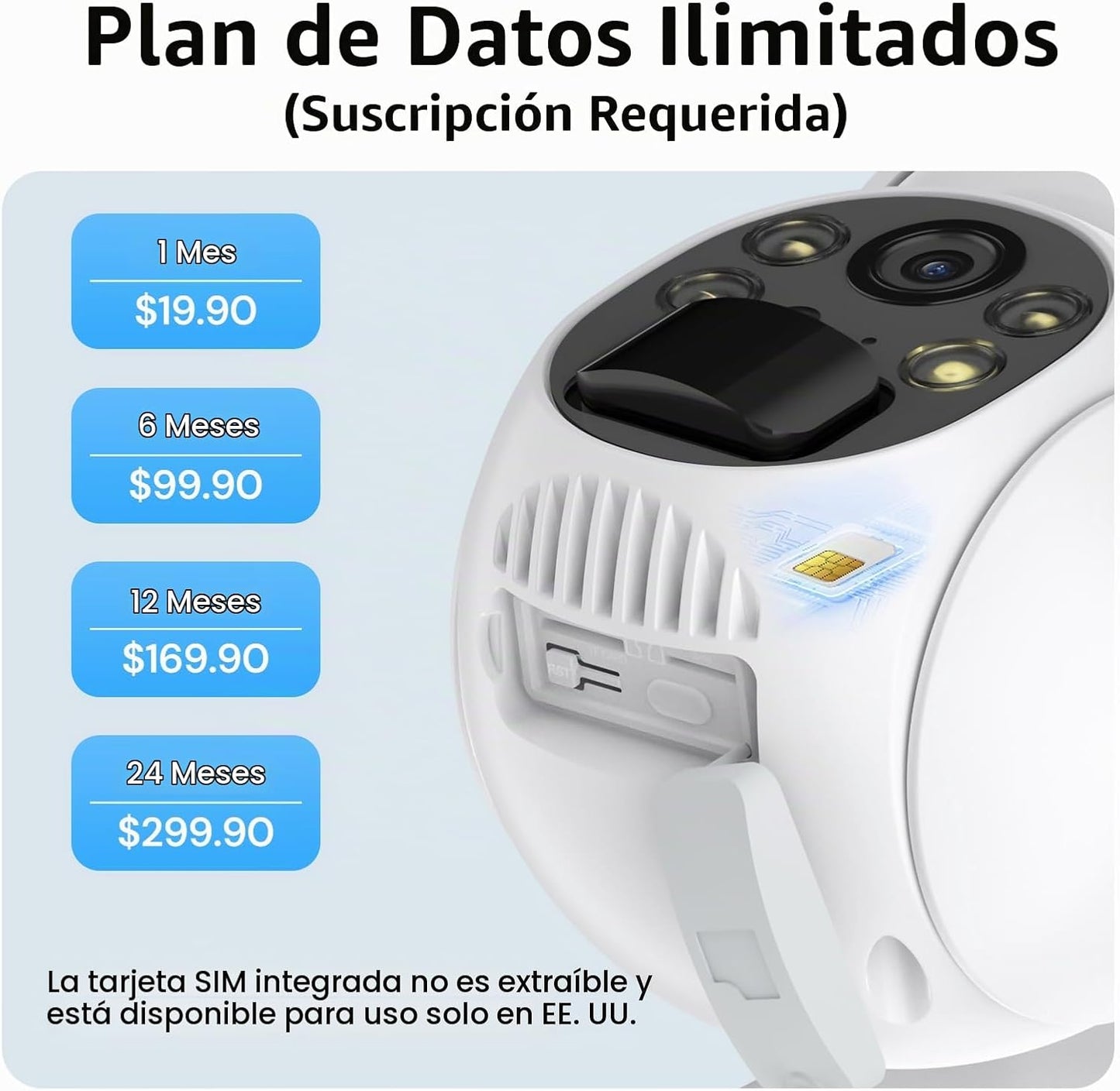 Oculview Cámara de seguridad solar 2K inalámbrica para exteriores,...