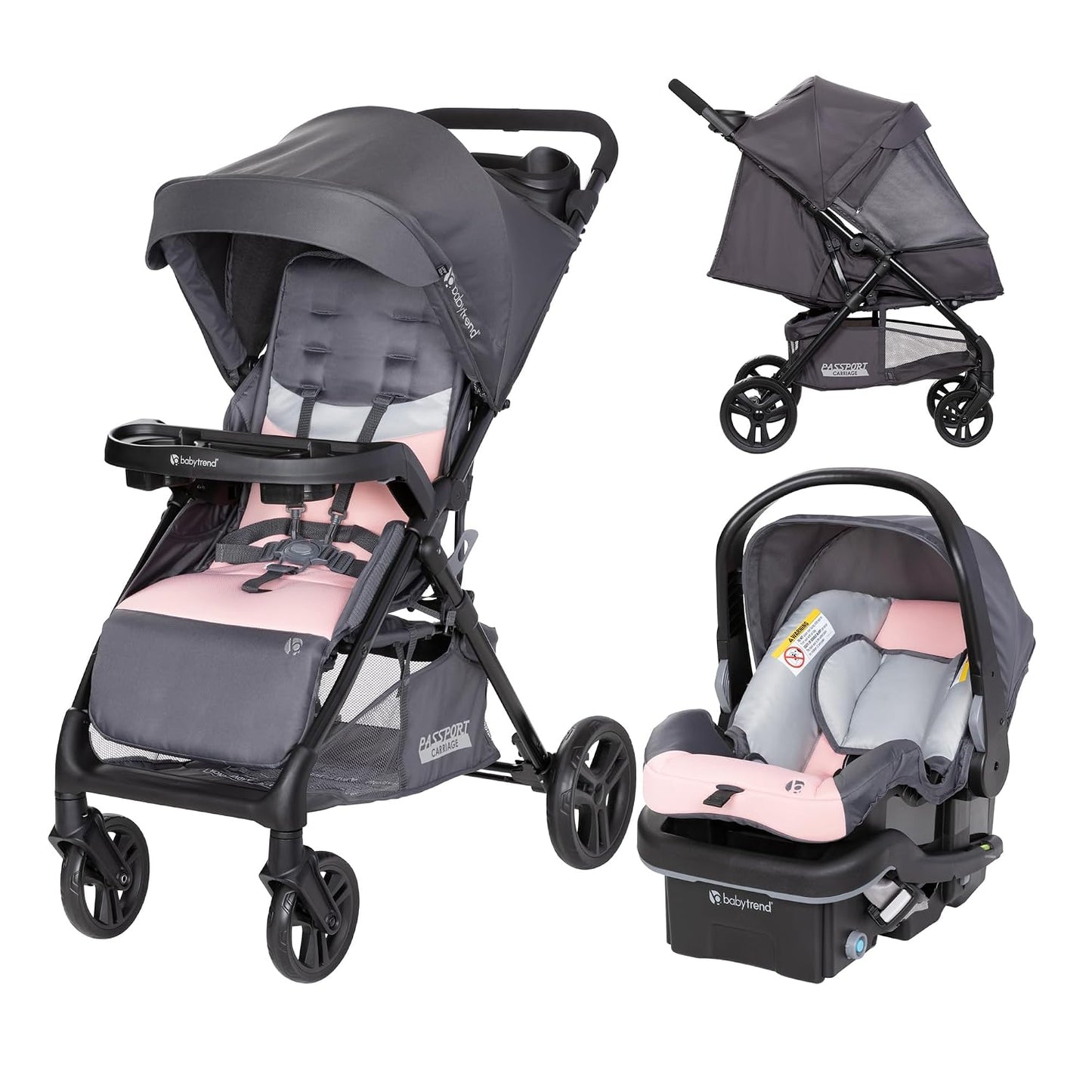 Baby Trend Sistema de viaje para carro de pasaporte con moisés, cam...