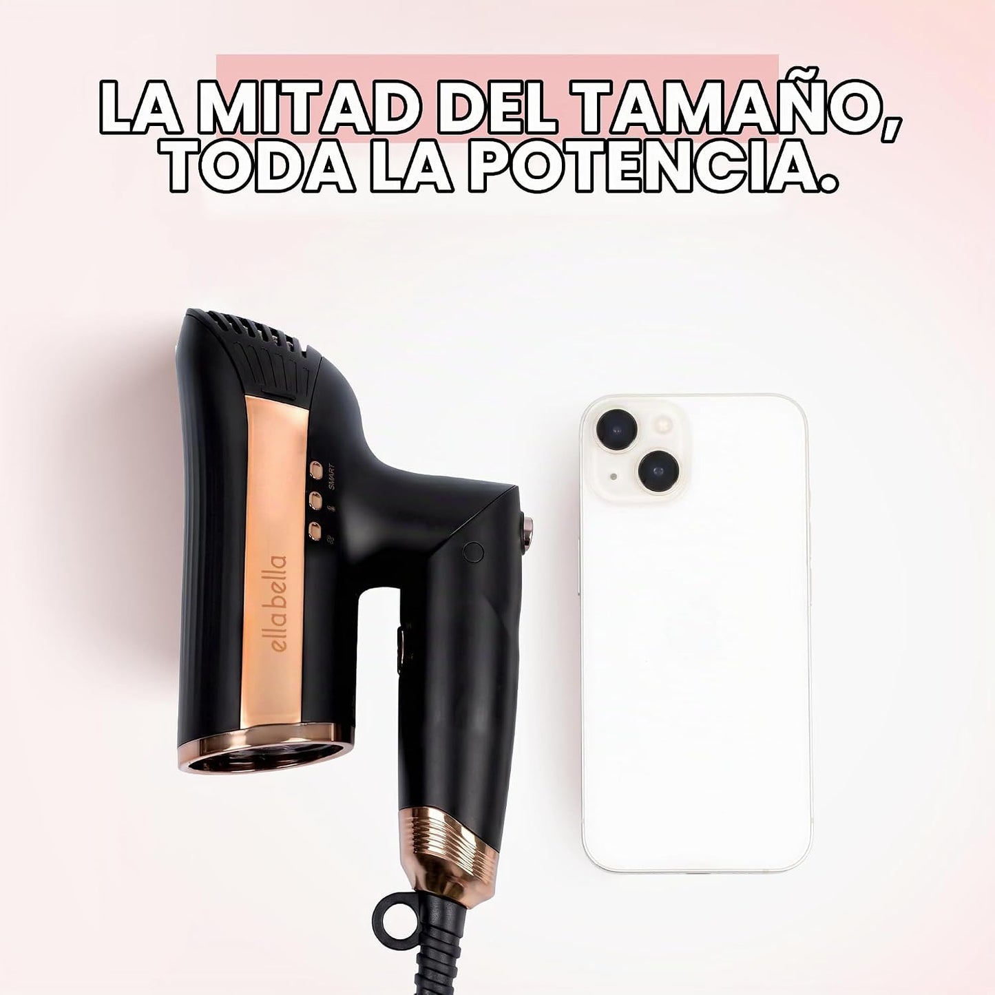 ELLA BELLA® Secador de pelo plegable por infrarrojos: motor profesi...