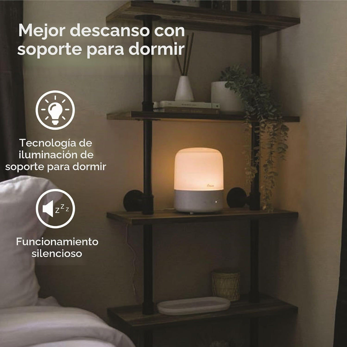Crane Top Fill - Mini humidificador para dormitorio y guardería, di...