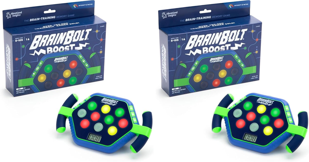 Educational Insights BrainBolt Boost - Juego de memoria con luz y s...