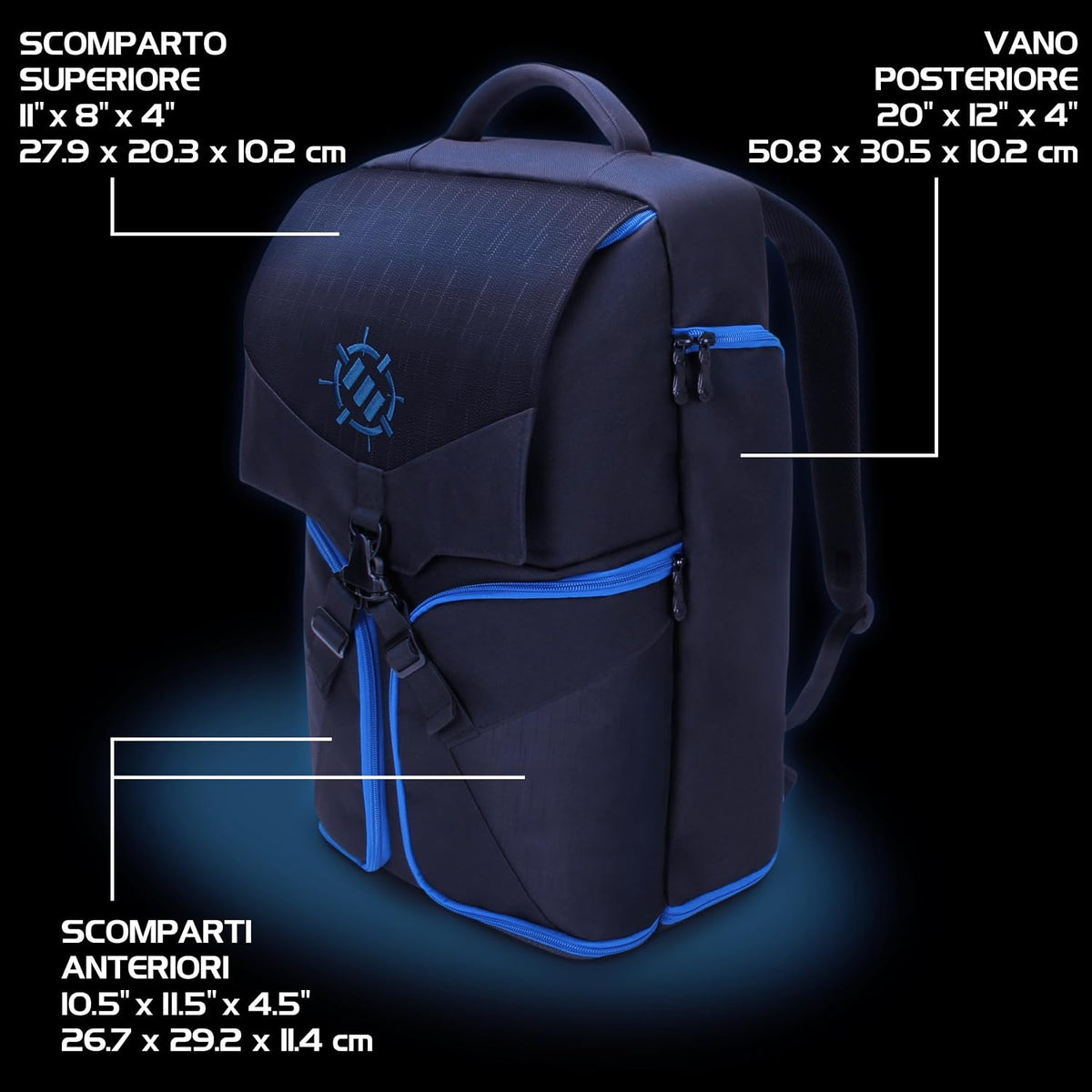 ENHANCE Mochila para laptop para juegos con consola universal para...