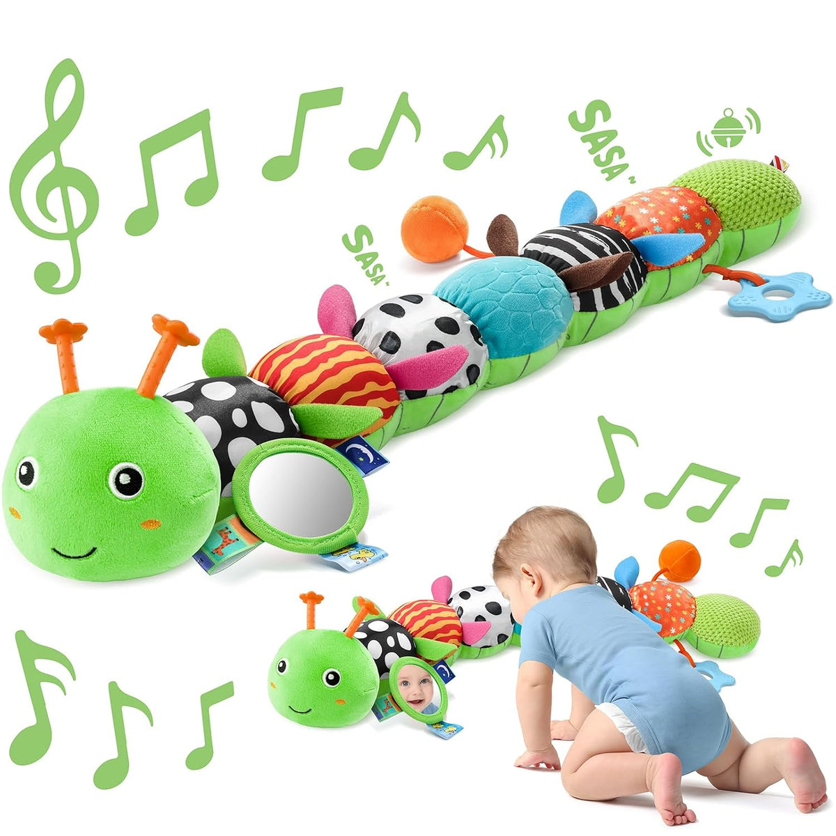Sumobaby Juguetes para bebés 0-6 y 6-12 meses, mariposa musical de...