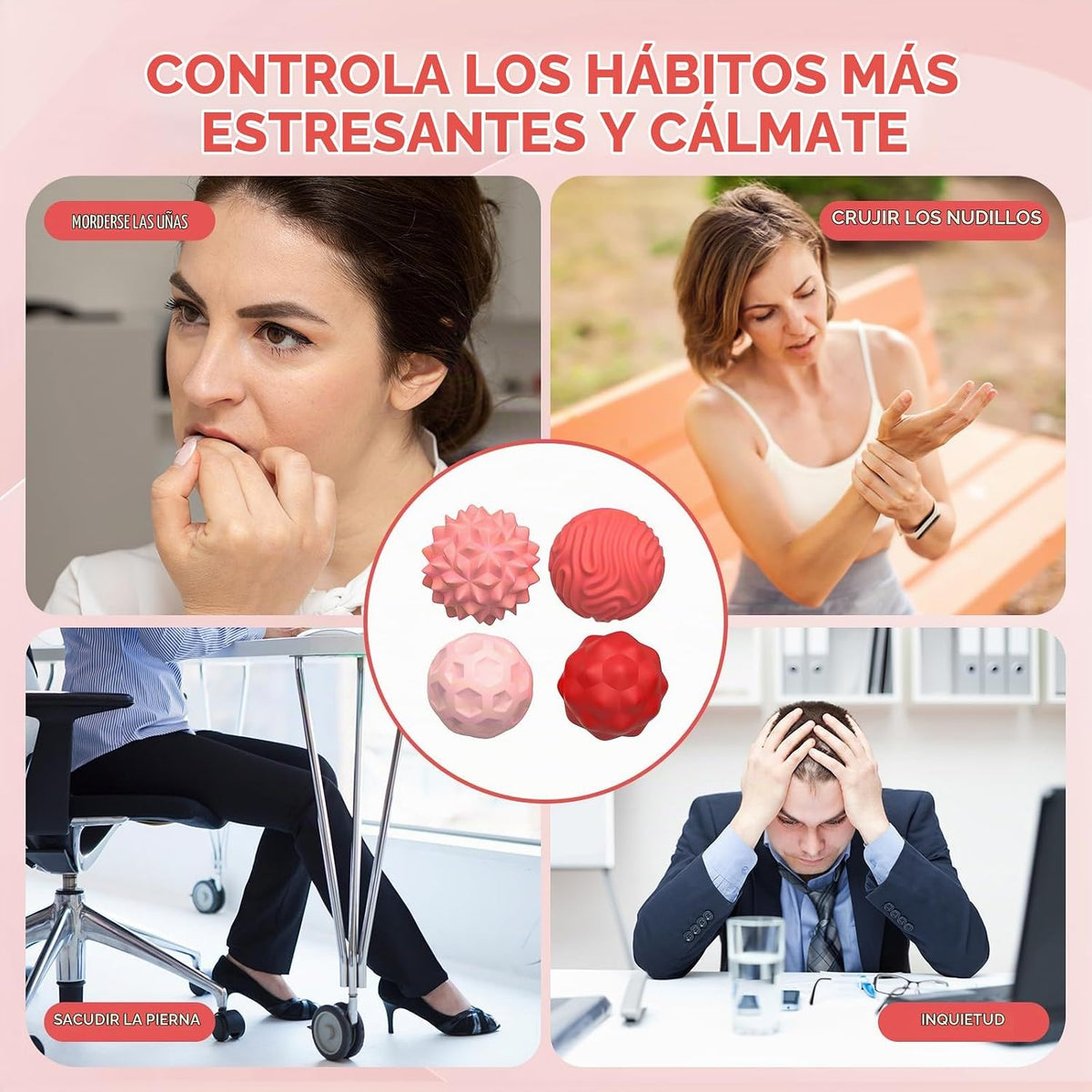 Pelotas magnéticas para adultos y adolescentes, juguetes silencioso...