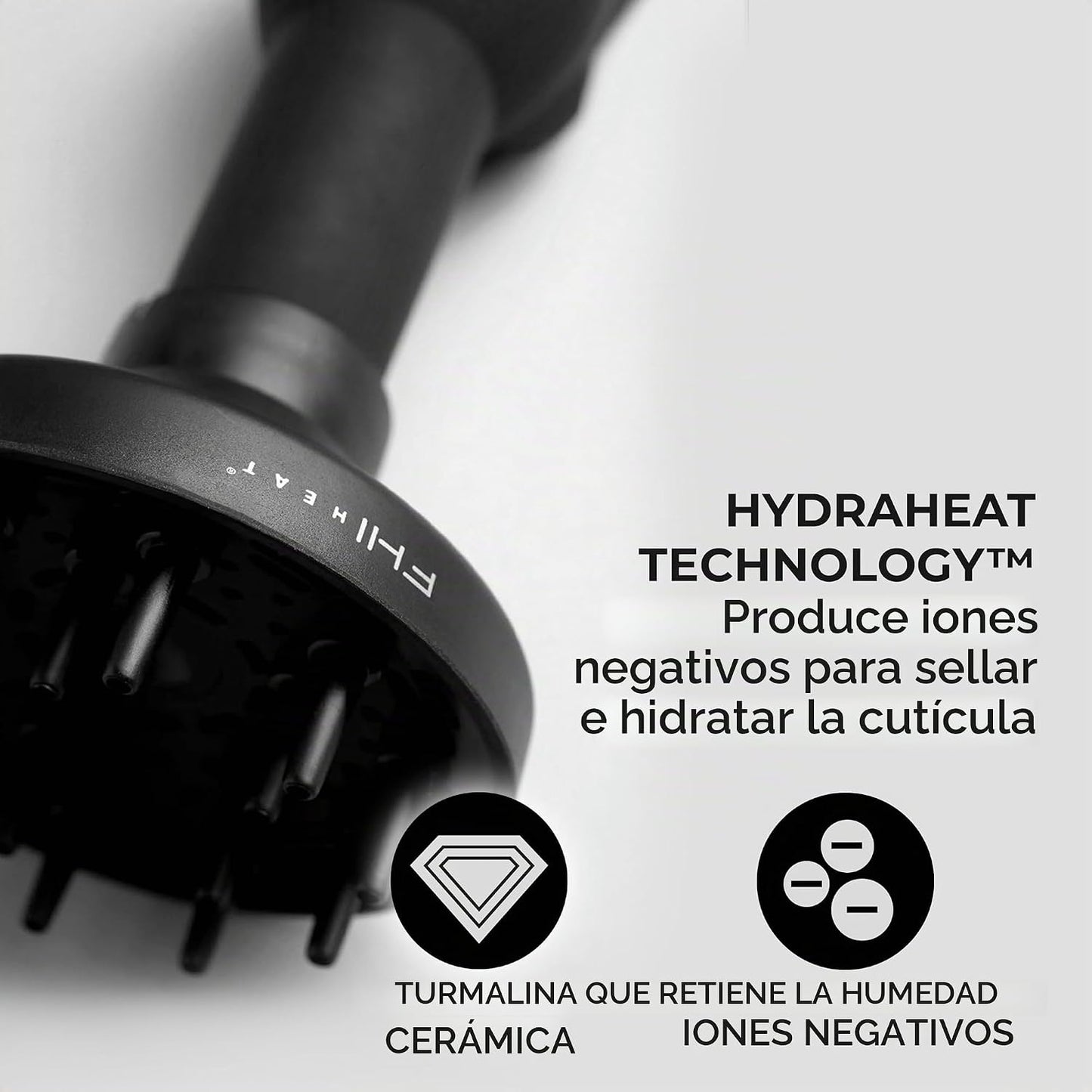 FHI Heat Plataforma todo en uno con mango de soplado, menos secador...