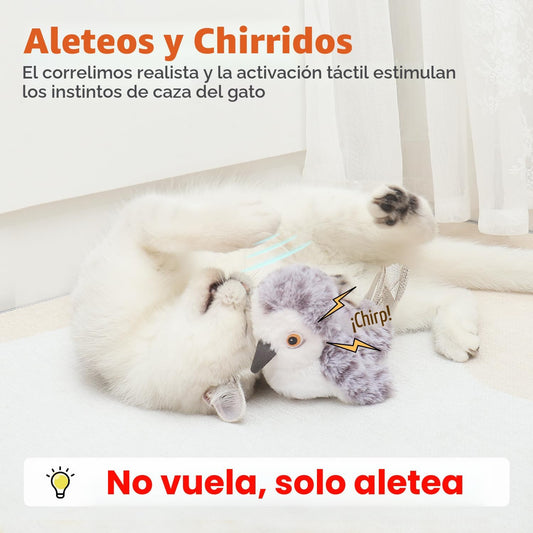 Potaroma Juguetes para Gatos Ave Flapping (No Vuela), Canturreo Rea...