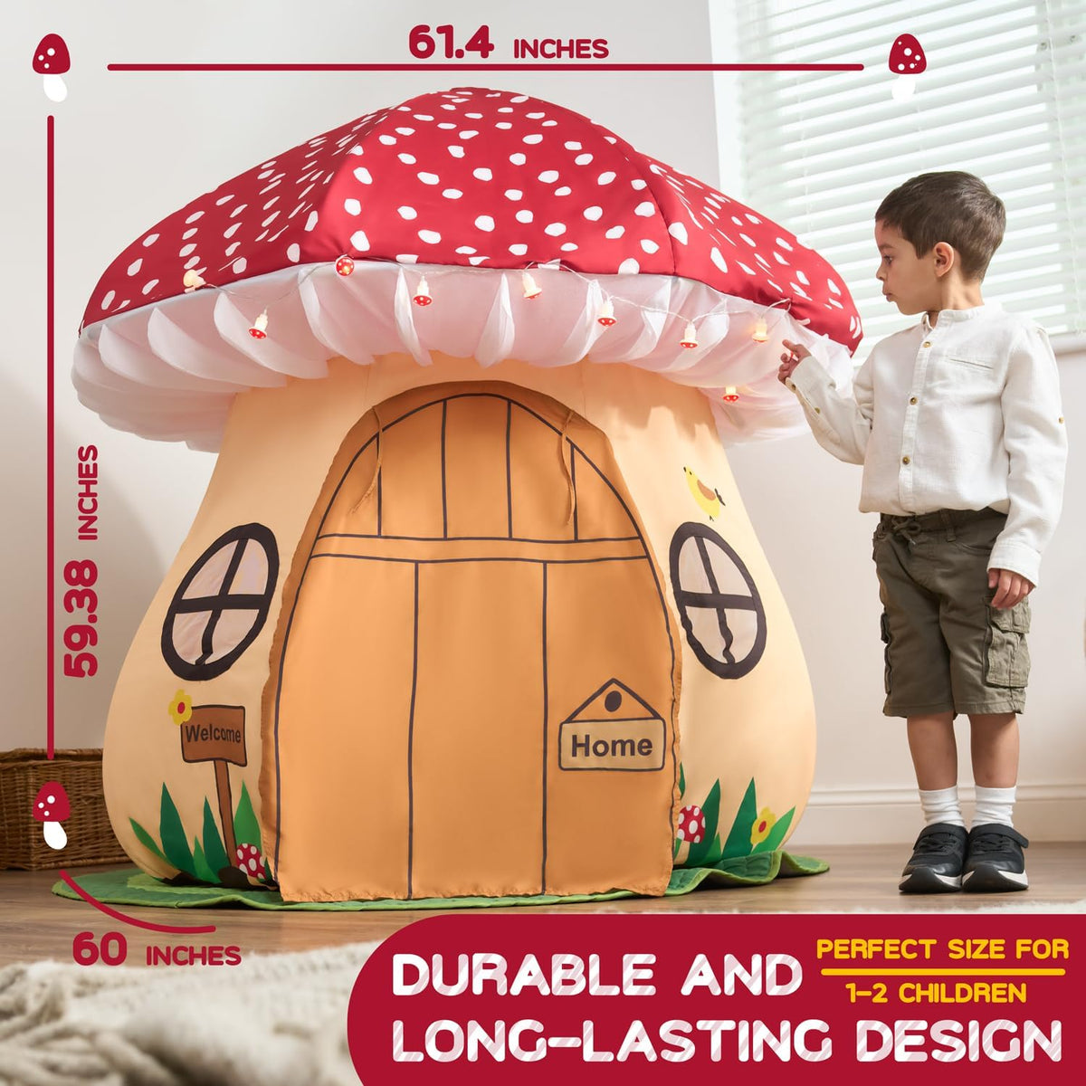 Tienda de campaña Enchanted Mushroom Play - Un mundo de aventura pa...
