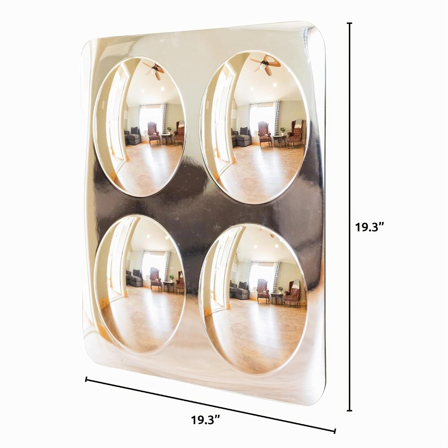 Spark &amp; Wow Espejo sensorial de pared para niños, grande, 4 bur...