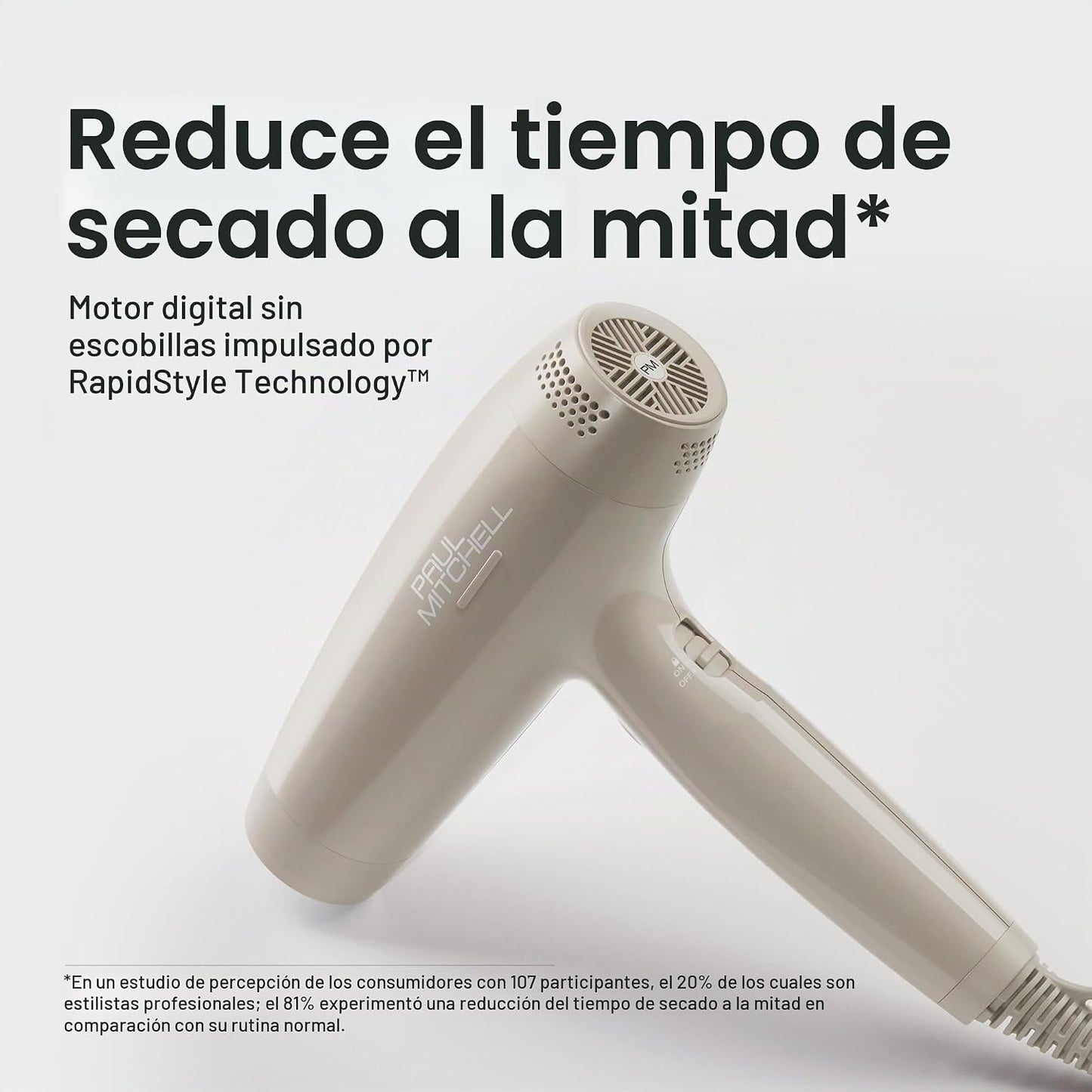 Secador de cabello profesional liviano y seco Paul Mitchell, múltip...