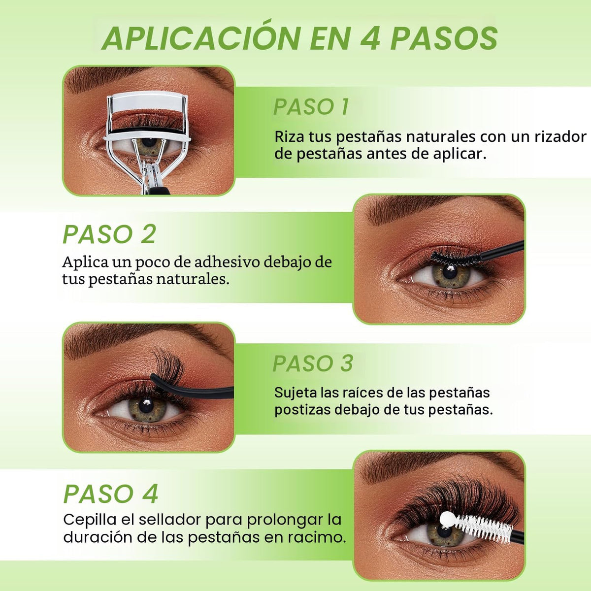 LASHSUN Kit de racimos de pestañas postizas suaves y cómodas, 540 u...