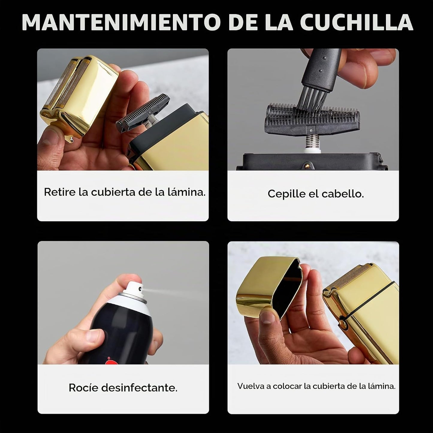 BaBylissPRO METALFX Afeitadora de doble lámina, afeitadora eléctric...