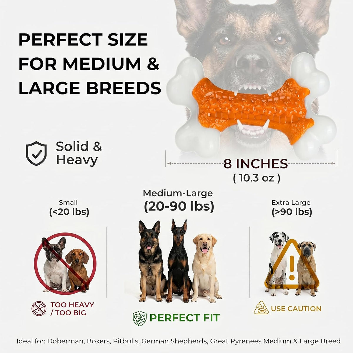 Kseroo - Pack de 10 juguetes para perros de raza grande que son mas...