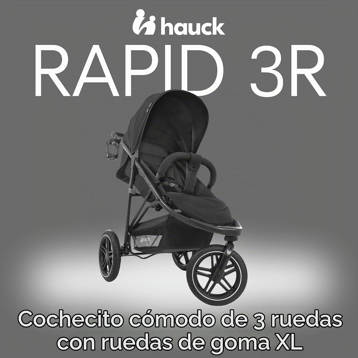 hauck Rapid 3R - Cochecito de bebé todo terreno para niños pequeños...