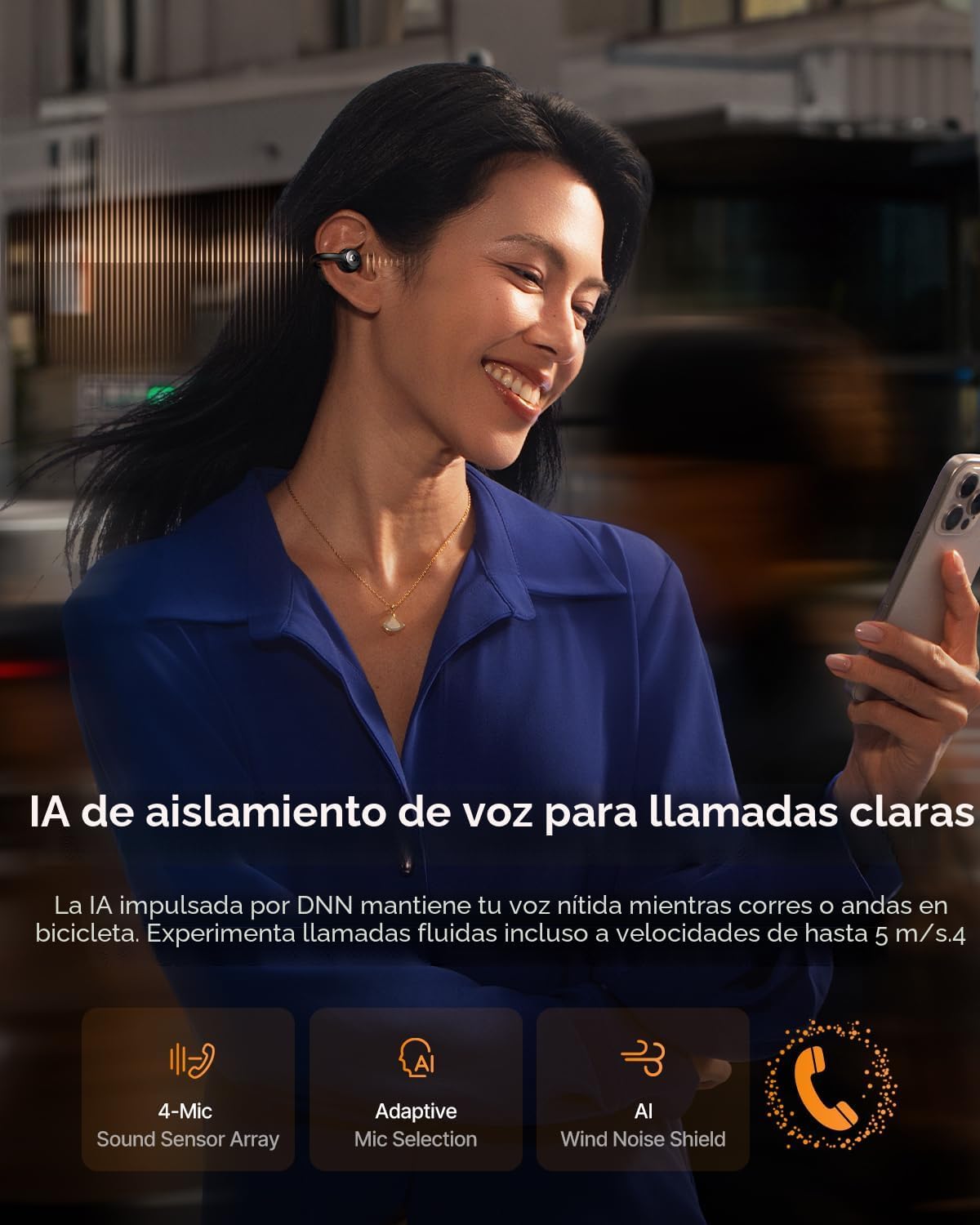 Baseus Inspire XC1 - Auriculares abiertos con clip, sonido de Bose,...