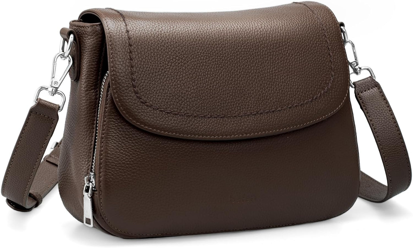 befen Bolsos cruzados de cuero genuino para mujer con cartera RFID...