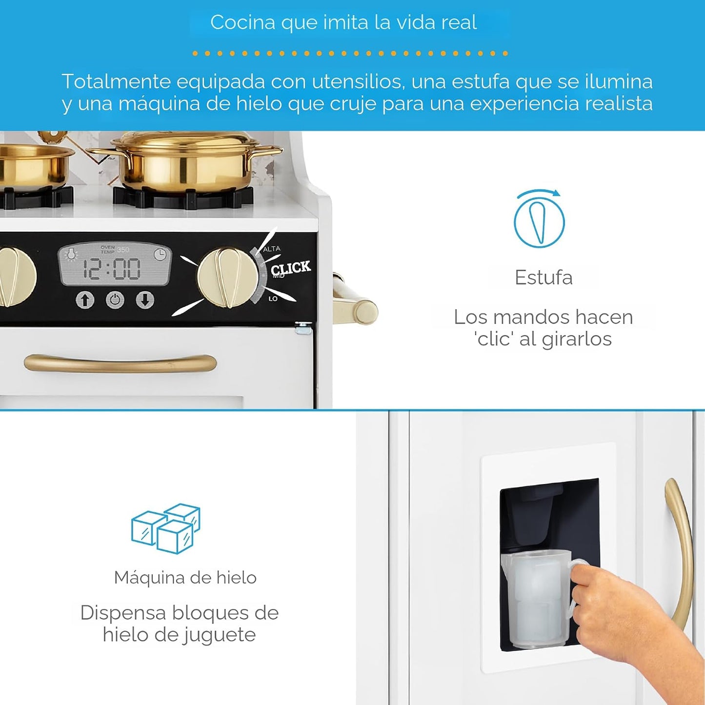 Best Choice Products - Juego de cocina de madera para niños, juego...
