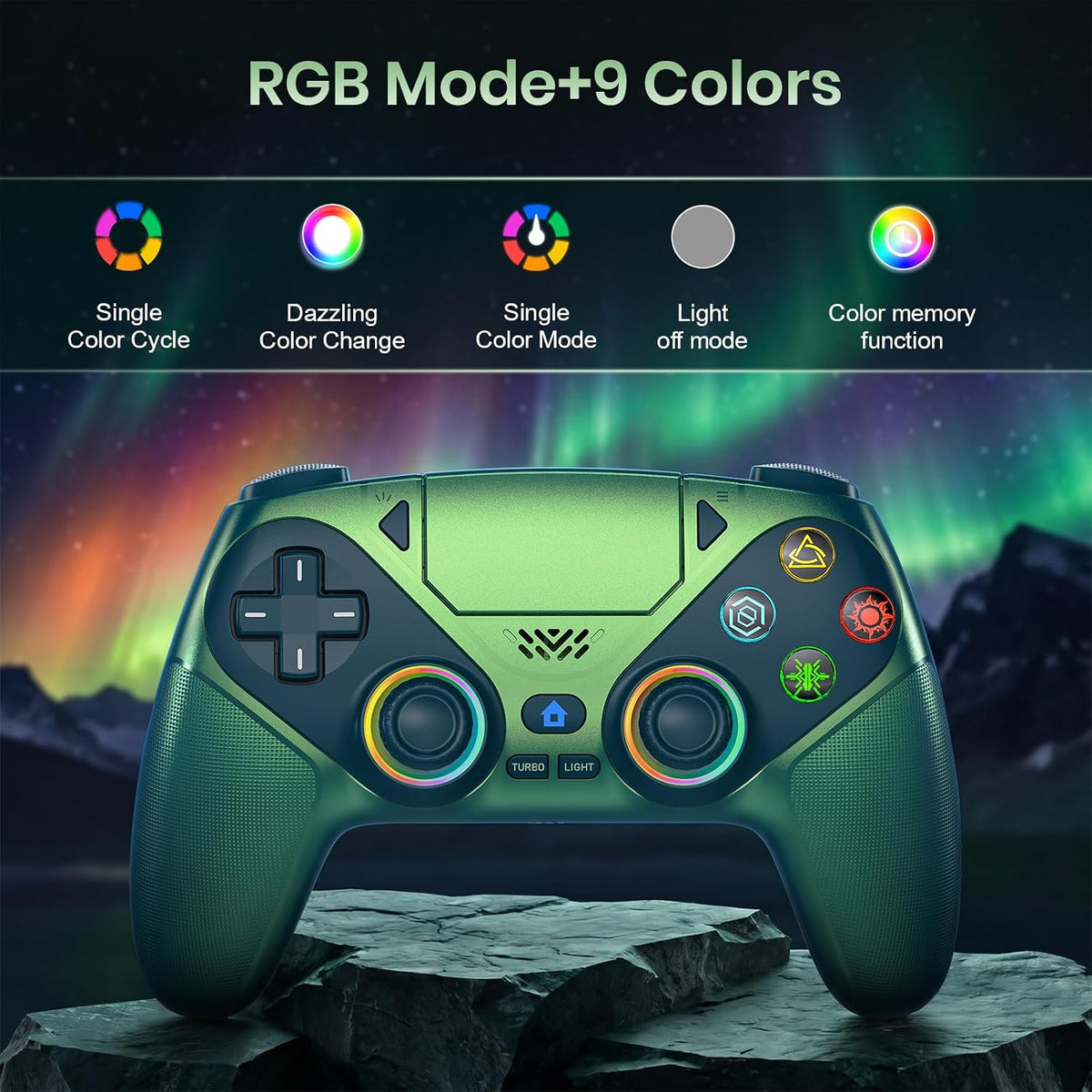 Controlador inalámbrico LED Gamrombo para PS5, compatible con PS5 P...