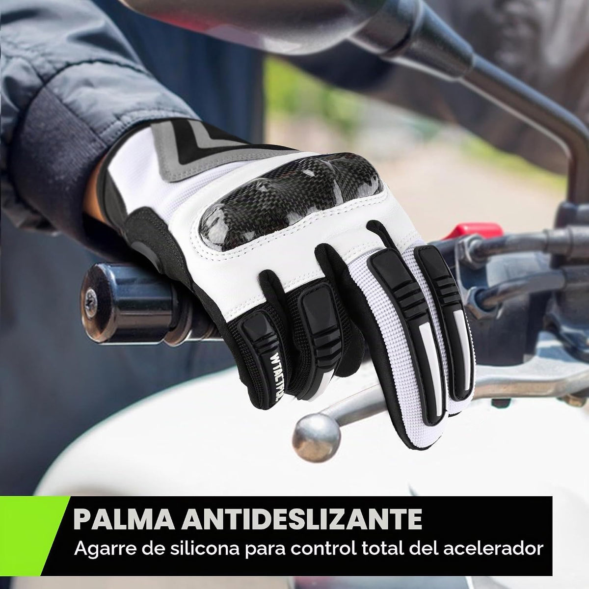 WTACTFUL Guantes de motocicleta ligeros para hombres y mujeres con...