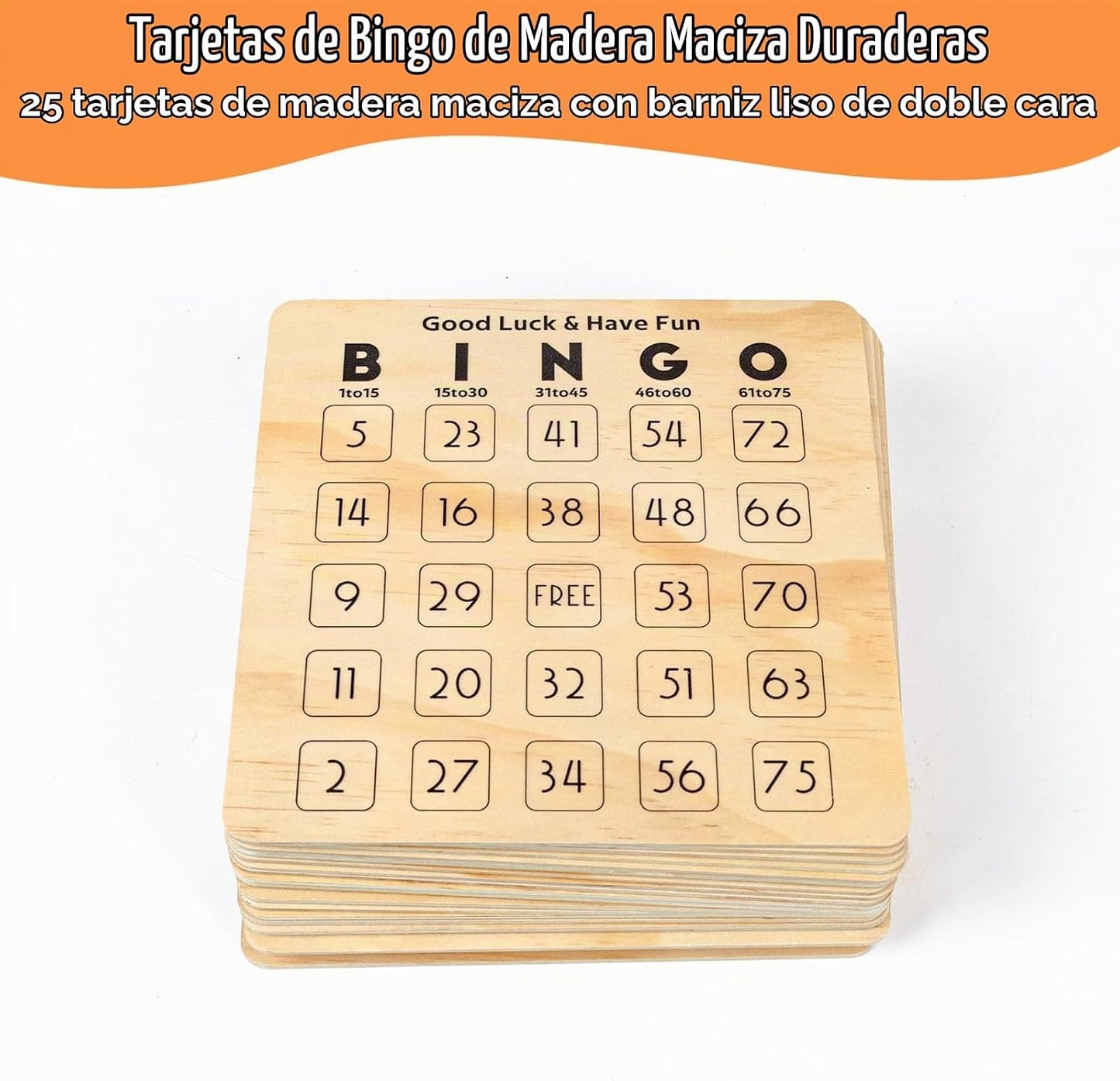 DigNew Juego de bingo de madera de lujo con jaula de bingo de metal...
