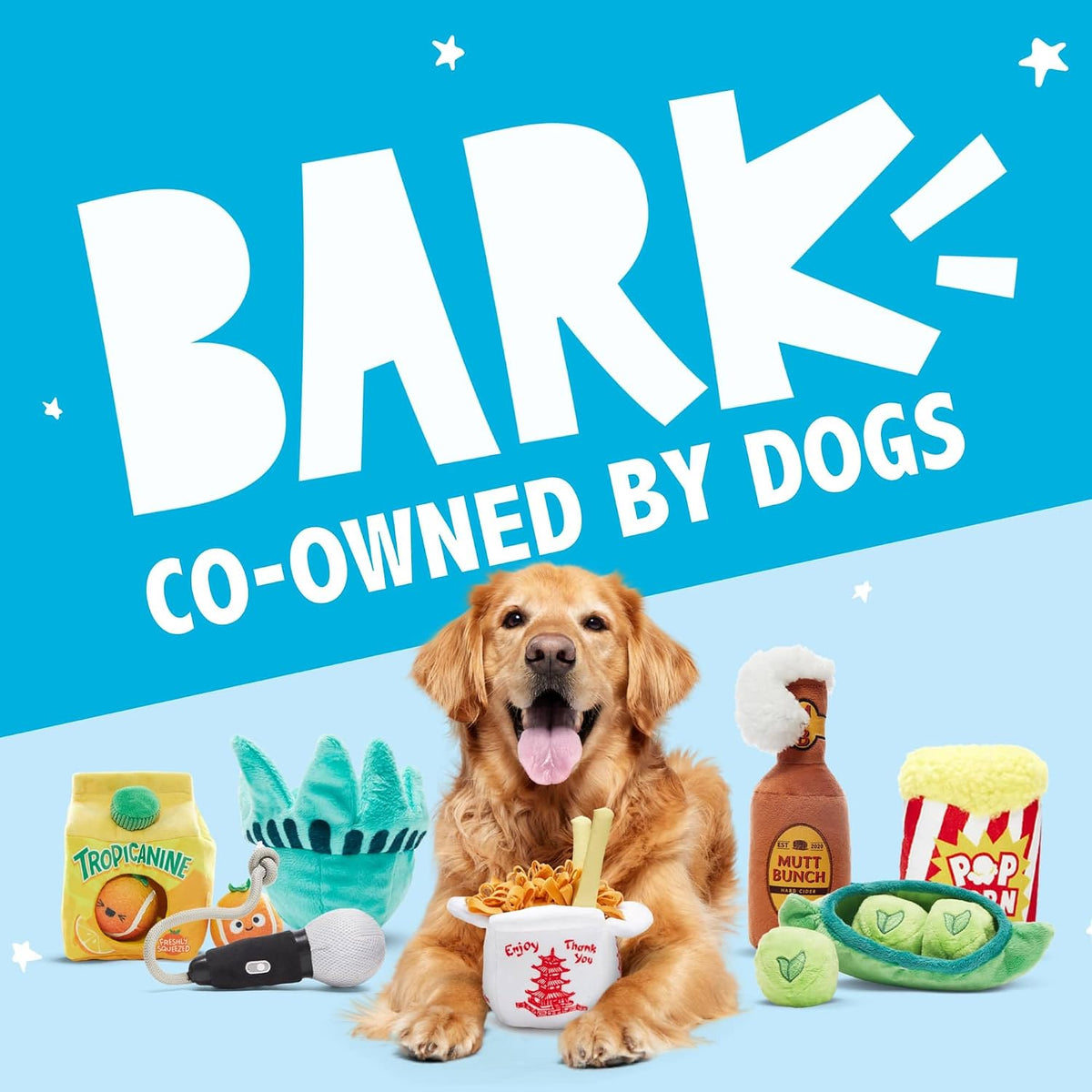 BarkBox Animal Squeakers - Juguete interactivo de peluche para perr...