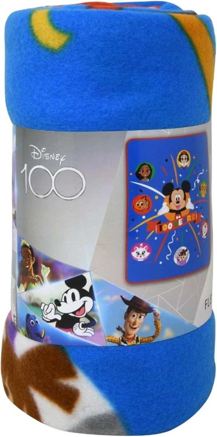 Disney Manta de forro polar 100th 45x60