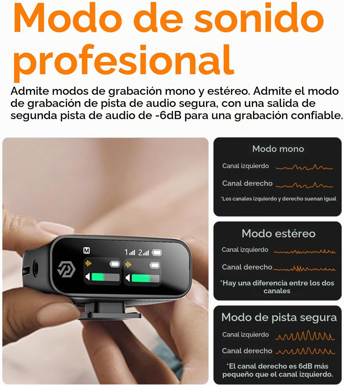 PQRQP Micrófono S20 (2 TX + 1 RX + funda de carga), mini micrófono...