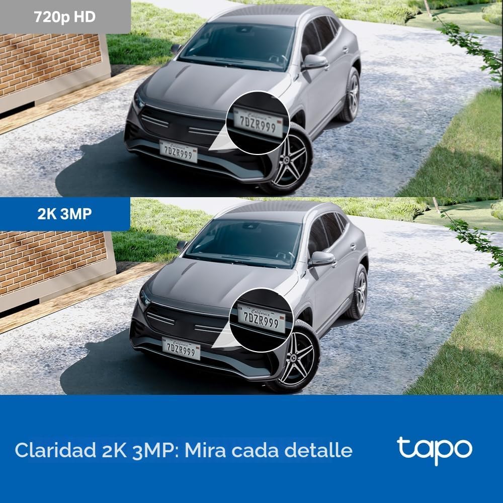 Tapo - Cámara de seguridad 2K 3MP con inclinación\/giro para interi...