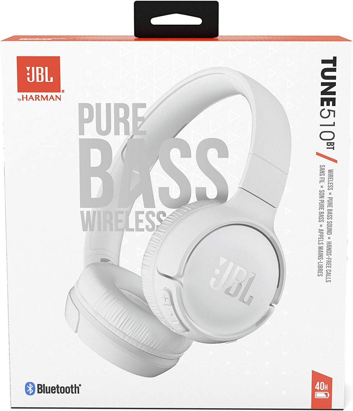 JBL Tune 510BT - Auriculares Bluetooth con hasta 40 horas de baterí...