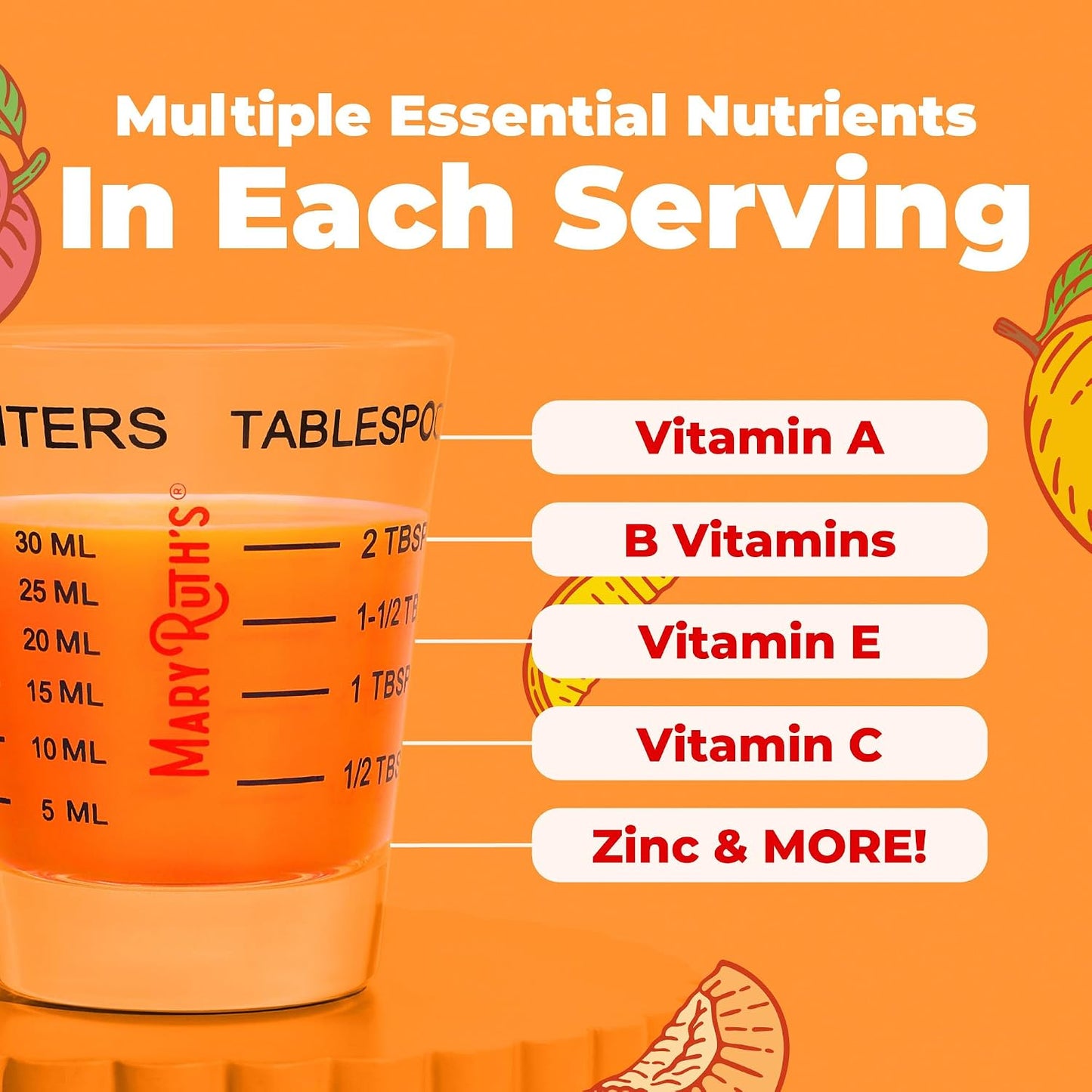 MaryRuth's Multivitamínico Líquido + Paquete de Viaje para el C...