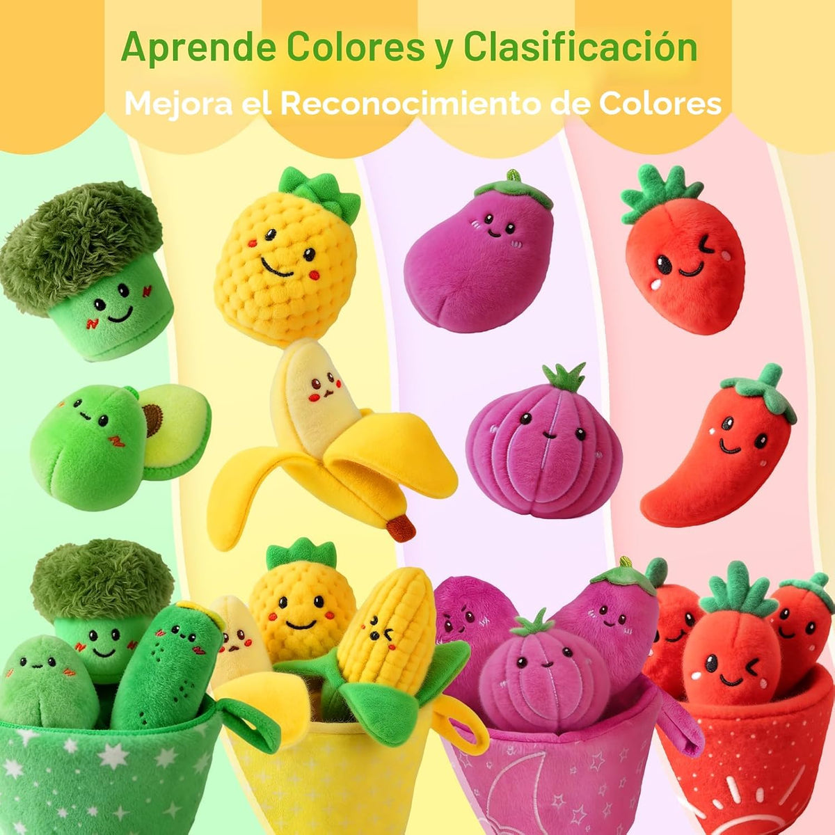 SAIMAND Juguetes para bebés de 6 a 12 meses, 16 piezas Montessori d...