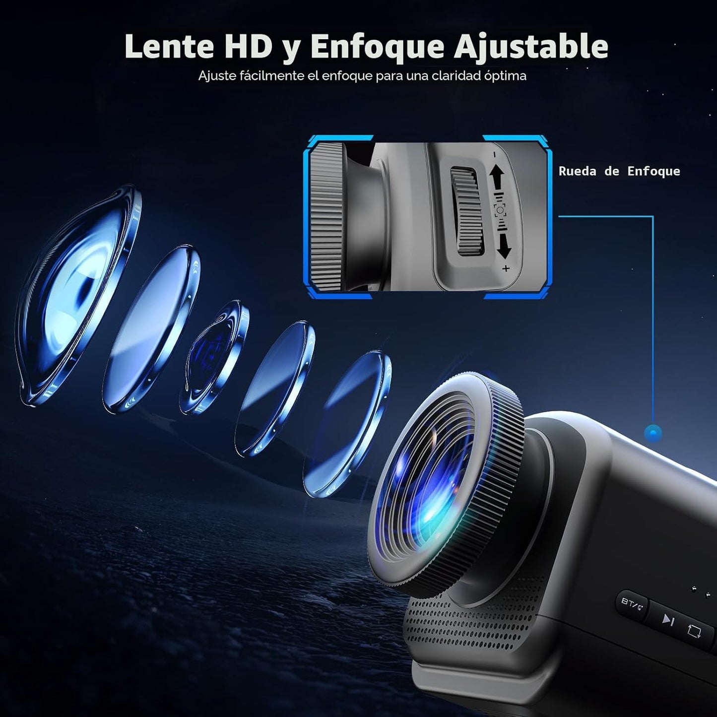 Rossetta Proyector 3D con 60 escenas, proyector de estrellas de gal...