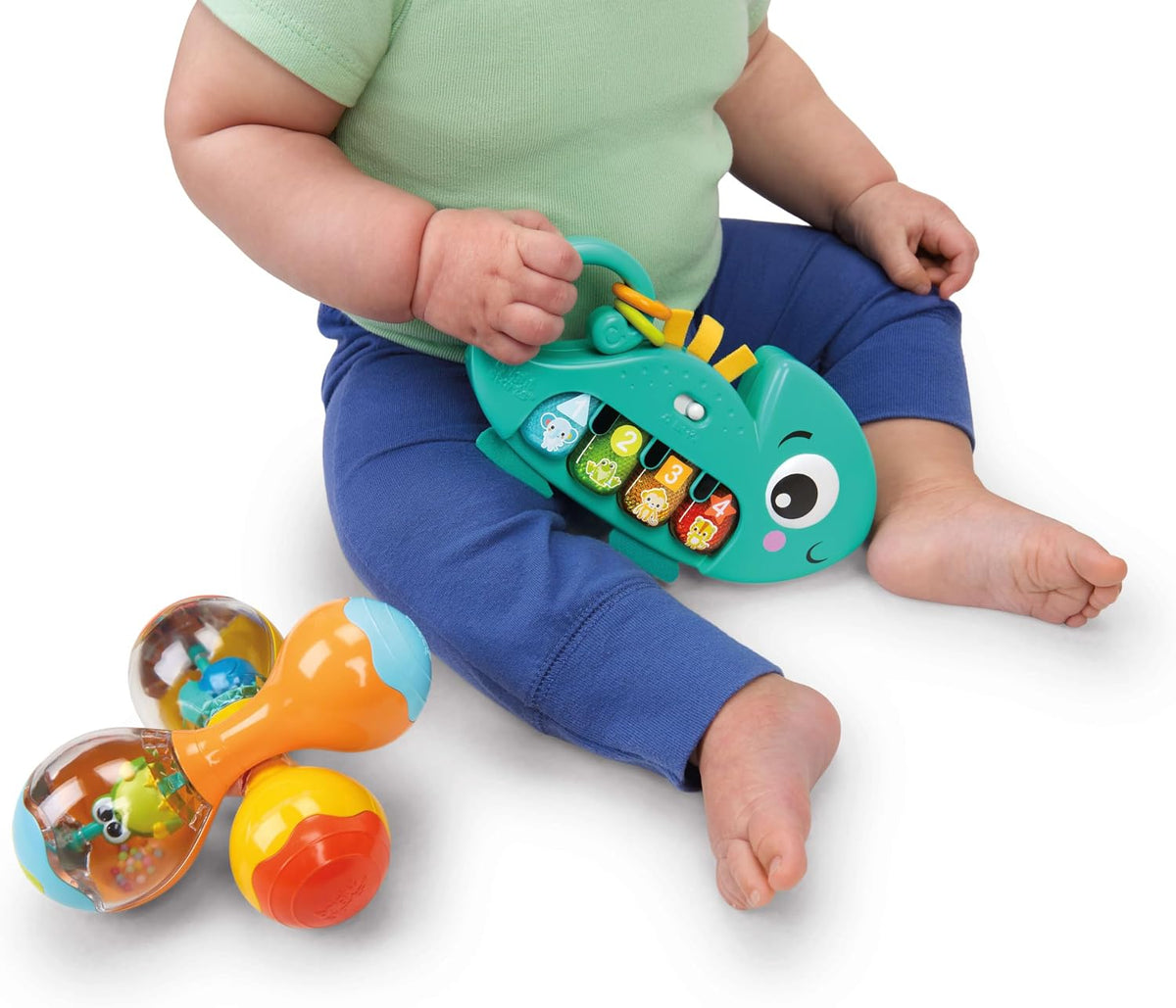 Bright Starts Tropical Tunes Maracas y piano juego de juguetes musi...