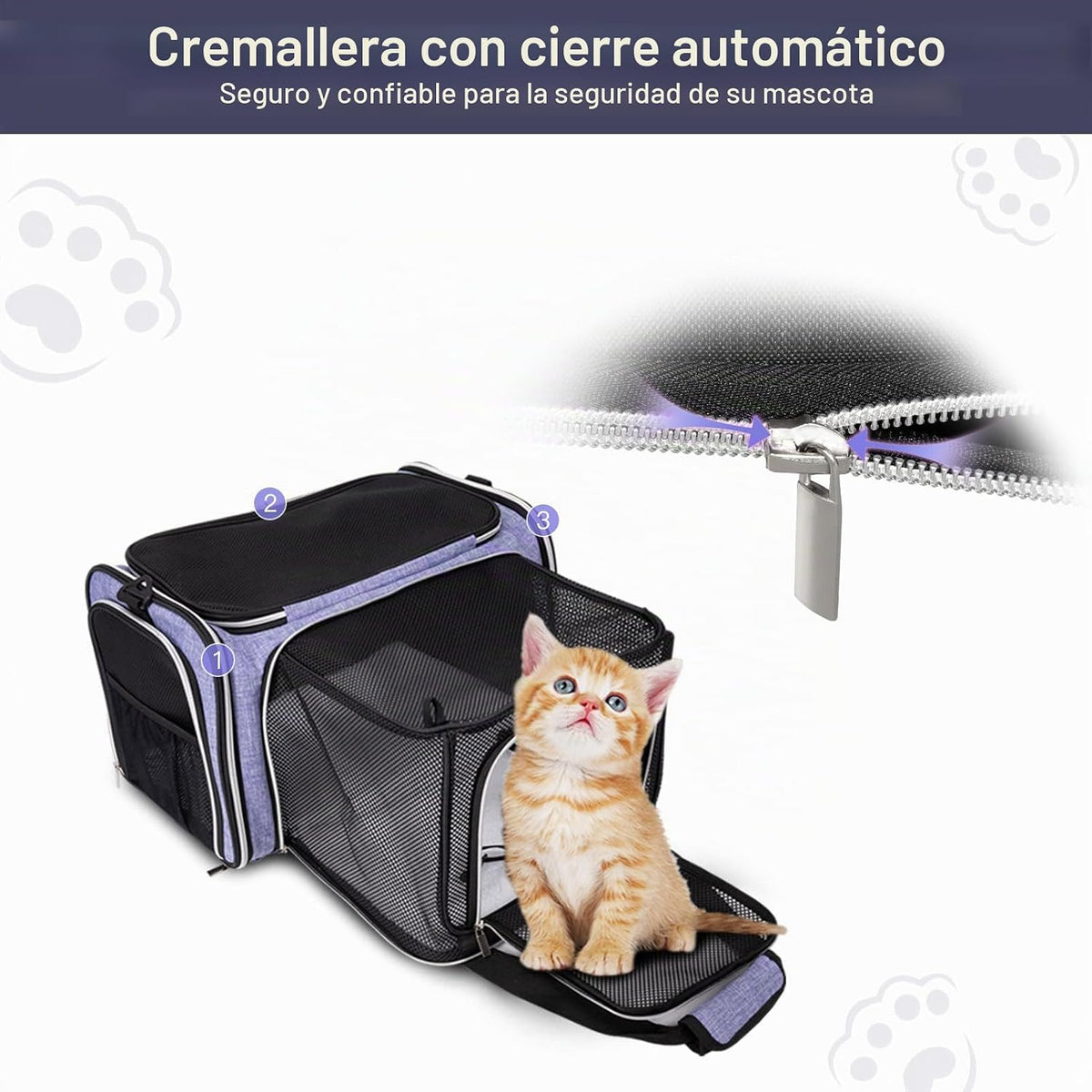 BAGLHER Bolsa de Transporte para Gatos, Transportador de Mascotas A...