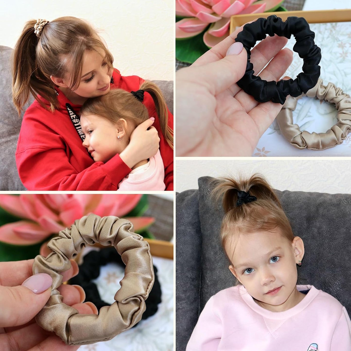 LILYSILK Coleteros de seda pura para mujeres, corbatines coloridos...