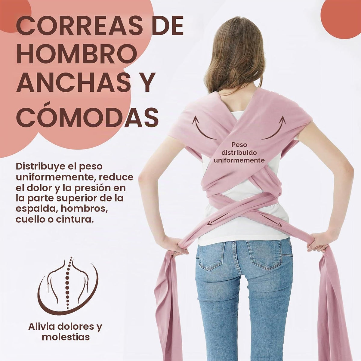 Acrabros Fular Portabebés, Portabebés de Manos Libres, Ligero, Tran...
