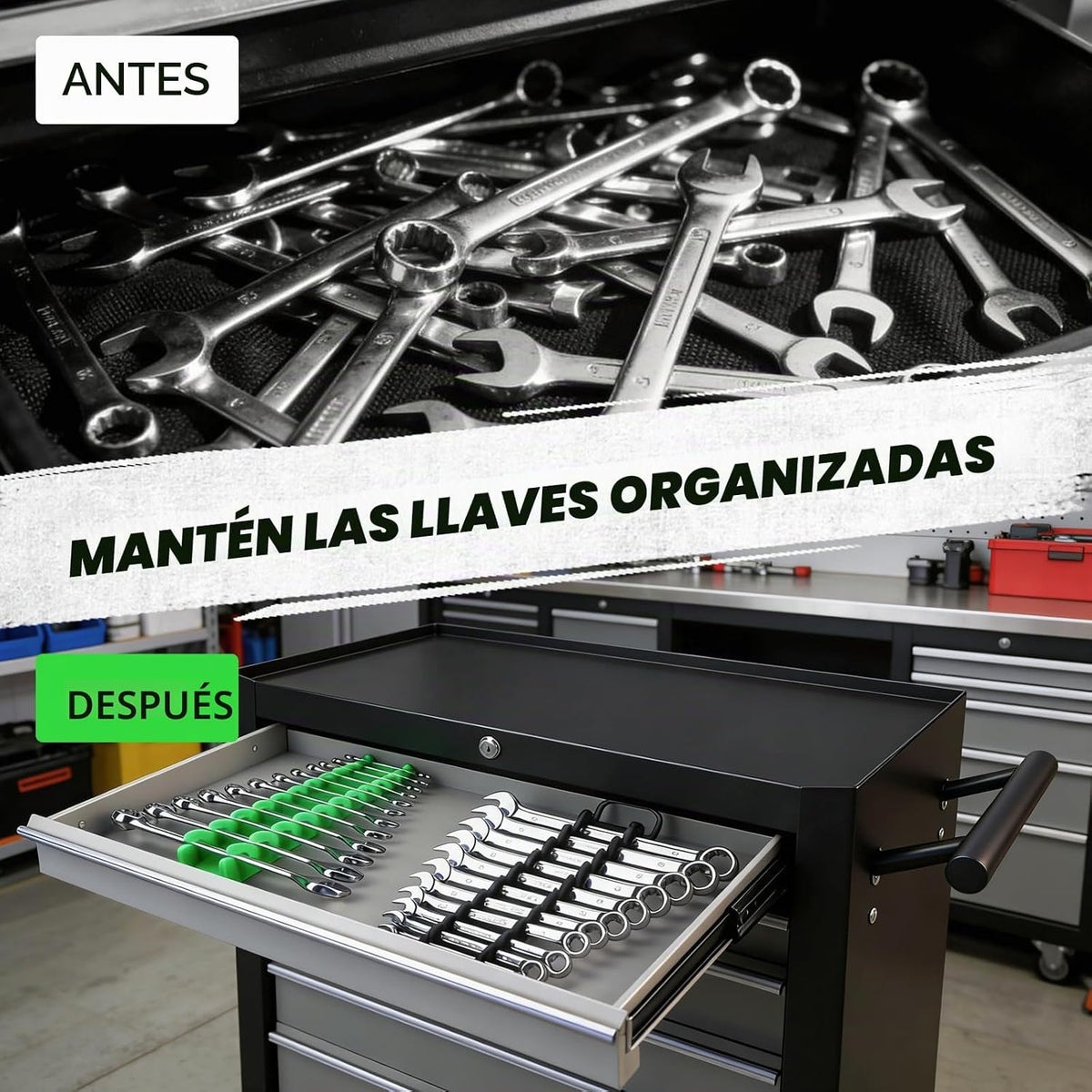 Juego de 20 organizadores magnéticos de herramientas de 1\/4 pulgad...